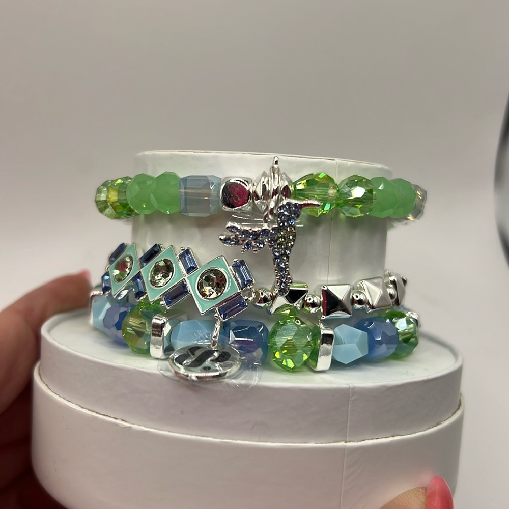 NWT- stunning spring/summer bracelet stack